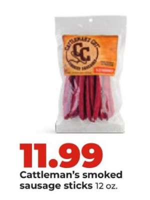 Cattleman's smoked sausage sticks