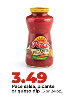 Pace salsa, picante or queso dip