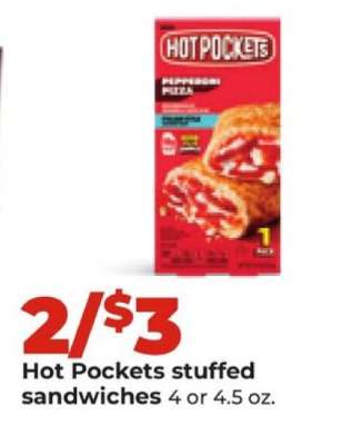 HOT POCKETS STUFFED SANDWICHES