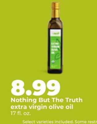 Nothing But The Truth extra virgin olive oil