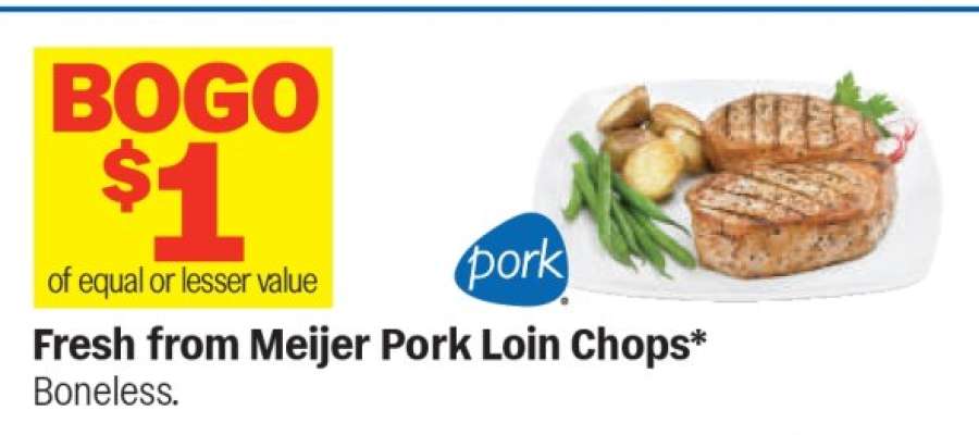Fresh from Meijer Pork Loin Chops