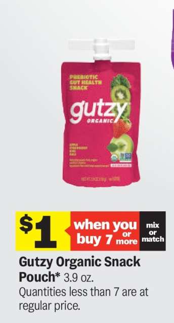 Gutzy Organic Snack Pouch