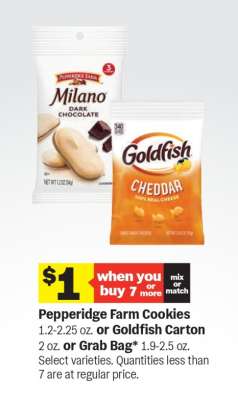 Pepperidge Farm Cookies or Goldfish