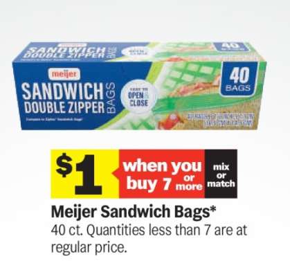 Meijer Sandwich Bags