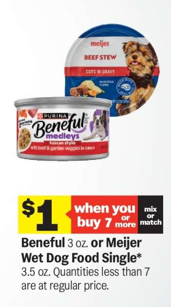 Beneful or Meijer Wet Dog Food Single