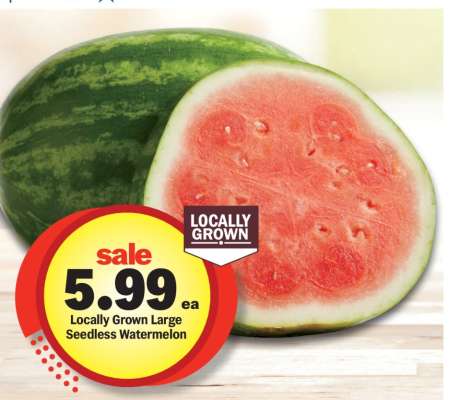 Locally Grown Large Seedless Watermelon