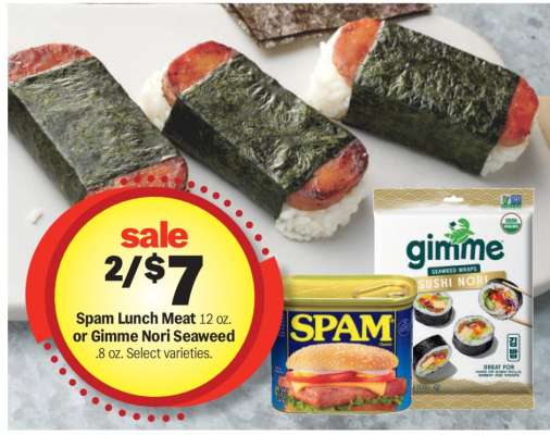 Spam Lunch Meat or Gimme Nori Seaweed