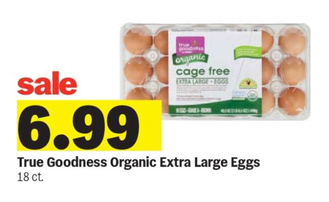 True Goodness Organic Extra Large Eggs