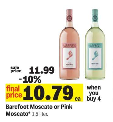 Barefoot Moscato or Pink Moscato