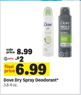 Dove Dry Spray Deodorant