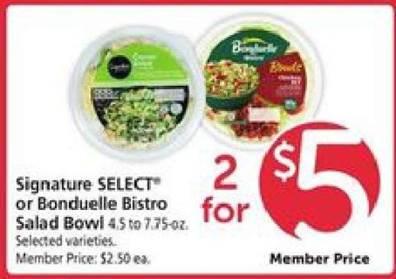 Signature SELECT or Bonduelle Bistro Salad Bowl