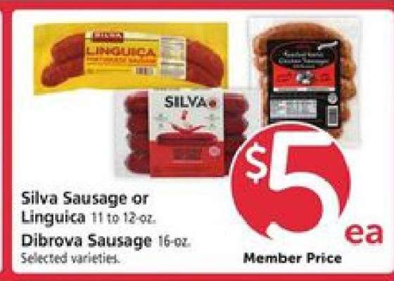 Silva Sausage or Linguica, Dibrova Sausage