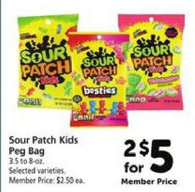 Sour Patch Kids Peg Bag