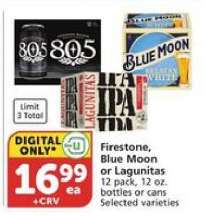 Firestone, Blue Moon or Lagunitas