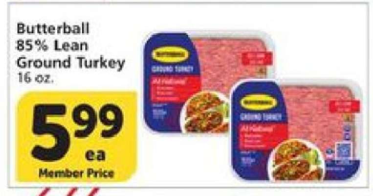 Butterball 85% Lean Ground Turkey