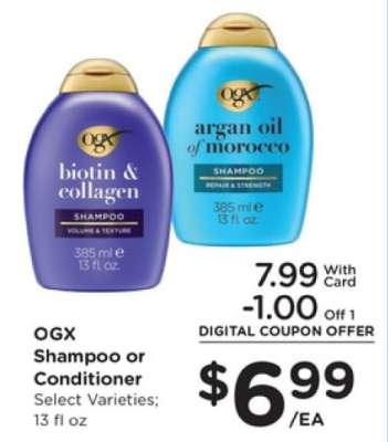 OGX SHAMPOO OR CONDITIONER