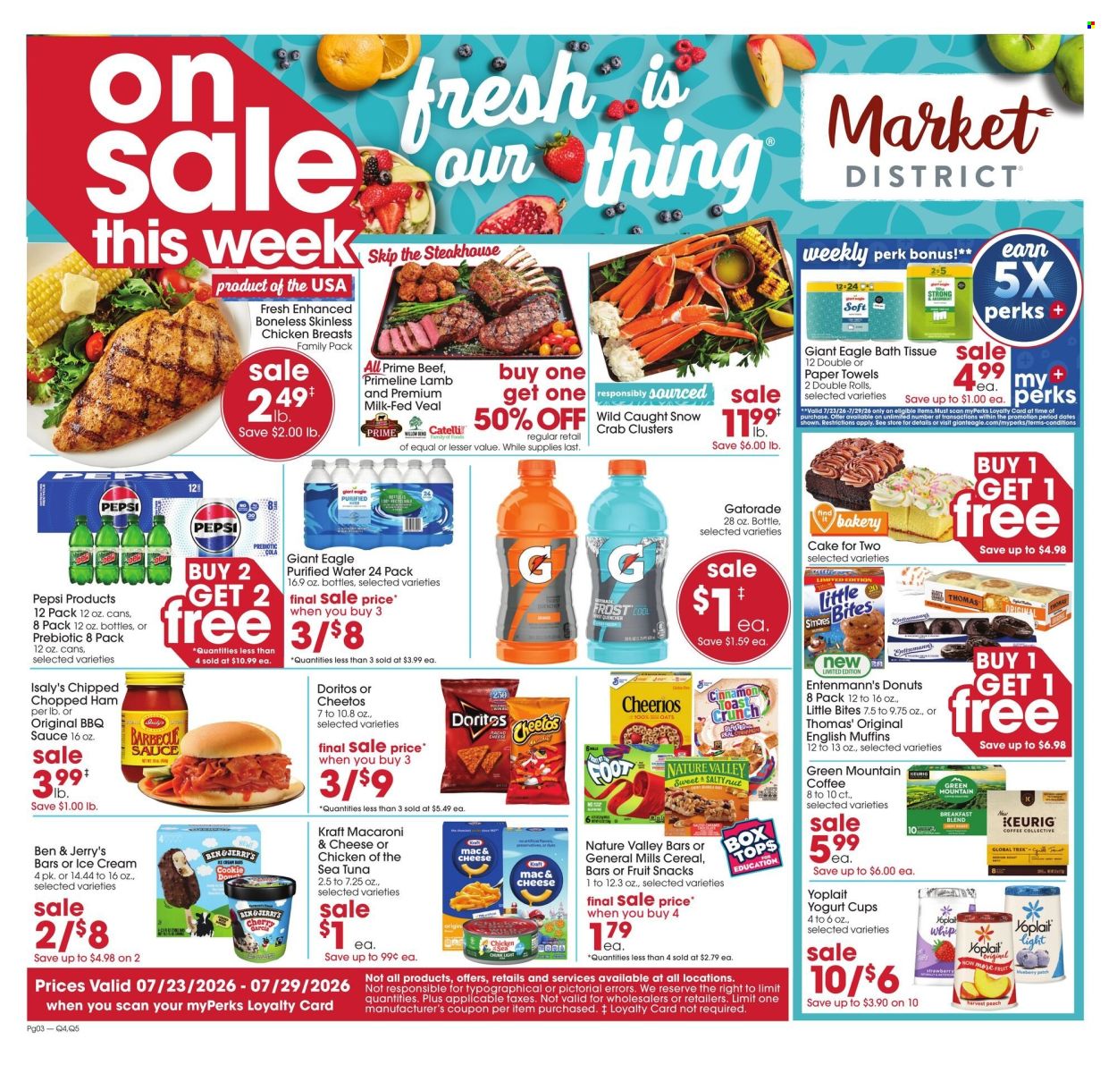 Giant Eagle ad - 07/23/2026 - 07/29/2026. Page 1