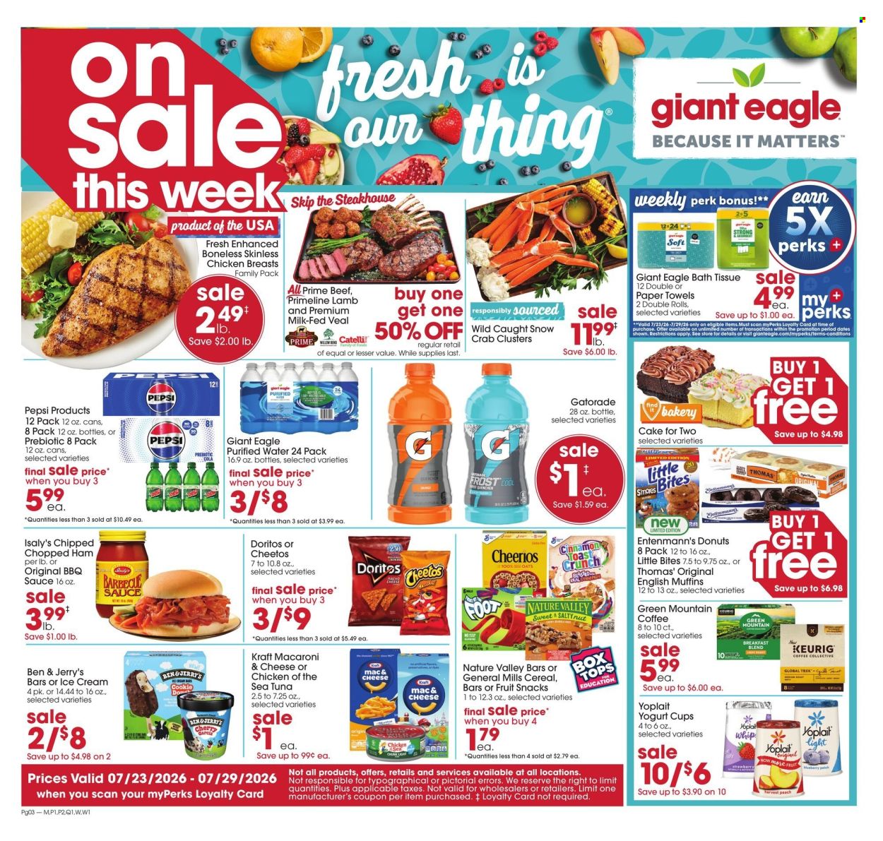 Giant Eagle ad - 07/23/2026 - 07/29/2026. Page 1
