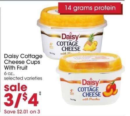 Daisy Cottage Cheese Cups With Fruit