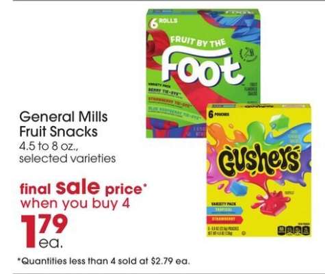 General Mills Fruit Snacks