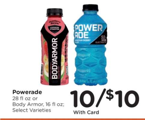 Powerade or Body Armor