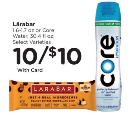 Lärabar or Core Water
