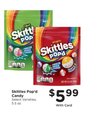 Skittles Pop'd Candy