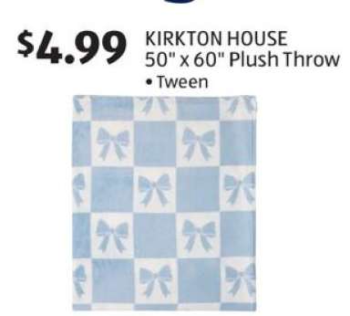 KIRKTON HOUSE 50" x 60" Plush Throw