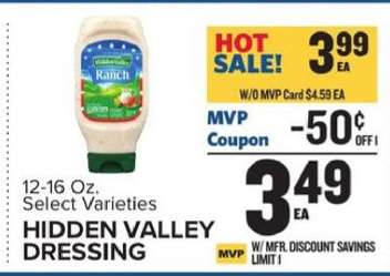 HIDDEN VALLEY DRESSING