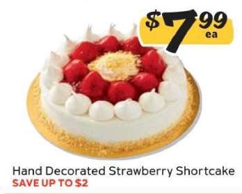 Hand Decorated Strawberry Shortcake