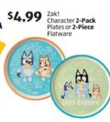 Zak! Character 2-Pack Plates or 2-Piece Flatware