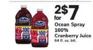 Ocean Spray 100% Cranberry Juice