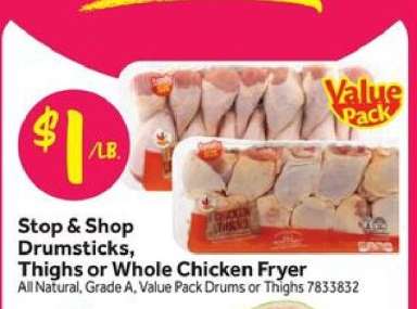 Stop & Shop Drumsticks, Thighs or Whole Chicken Fryer