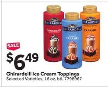 Ghirardelli Ice Cream Toppings