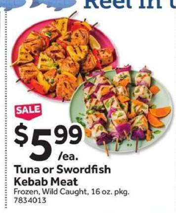 Tuna or Swordfish Kebab Meat