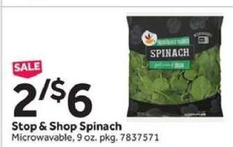 Stop & Shop Spinach