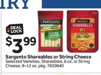 Sargento Shareables or String Cheese