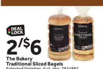The Bakery Traditional Sliced Bagels