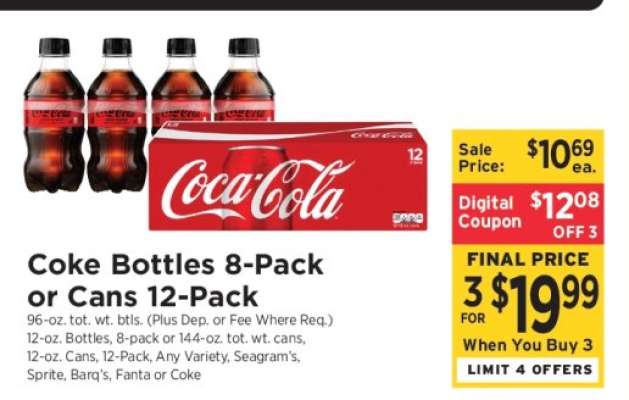 Coke Bottles 8-Pack or Cans 12-Pack