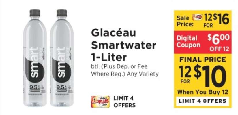 Glacéau Smartwater 1-Liter