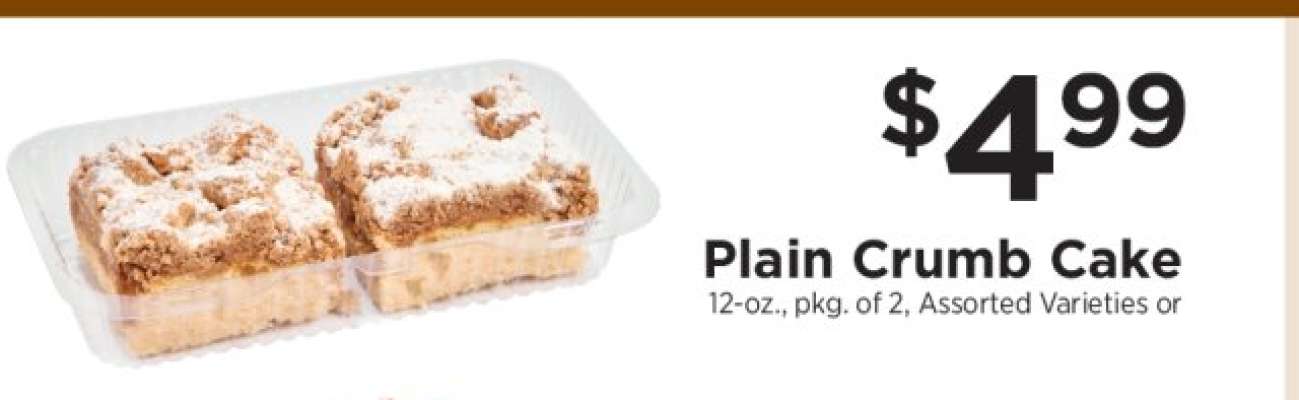 Plain Crumb Cake