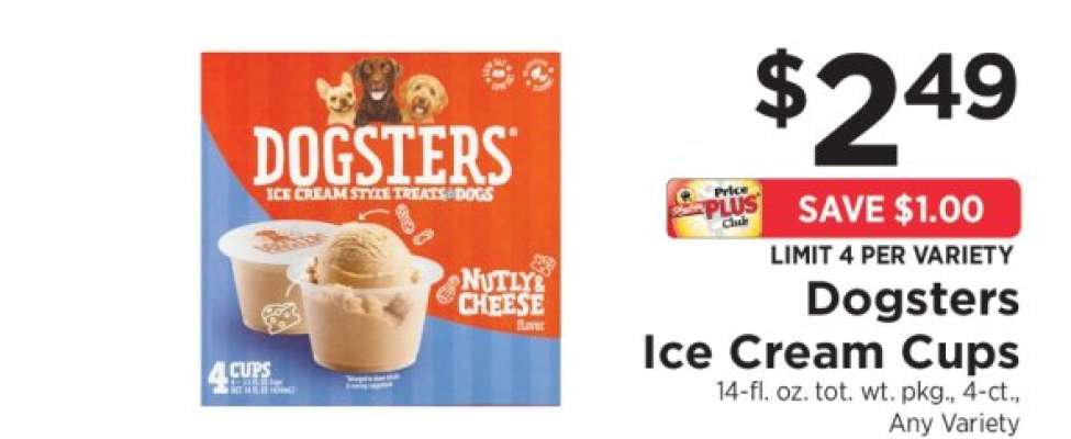 Dogsters Ice Cream Cups