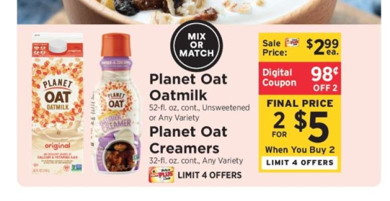 Planet Oat Oatmilk Creamers