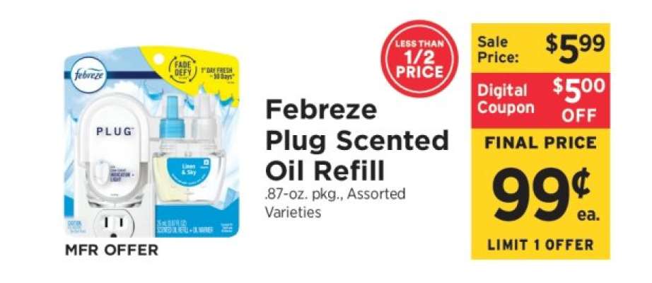 Febreze Plug Scented Oil Refill