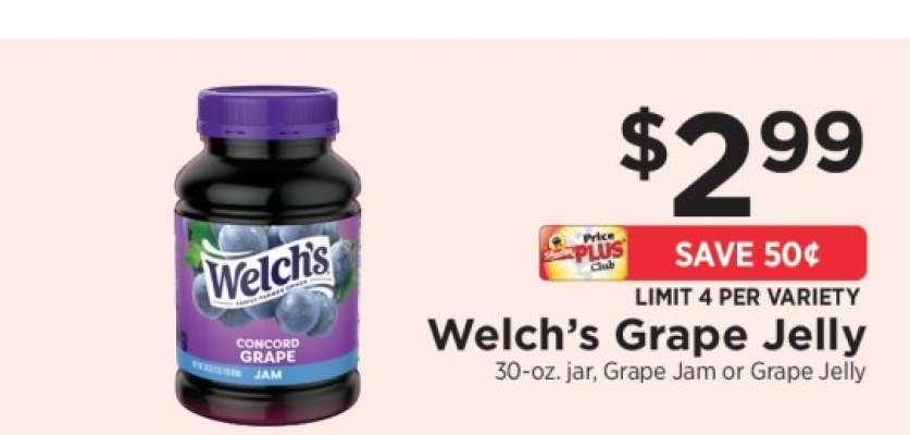 Welch’s grape jelly