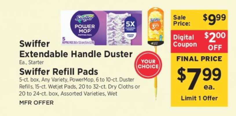 Swiffer Extendable Handle Duster / Swiffer Refill Pads