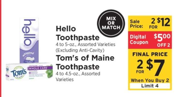 Hello Toothpaste / Tom's of Maine Toothpaste
