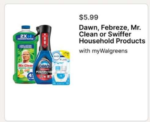Dawn, Febreze, Mr. Clean or Swiffer Household Products