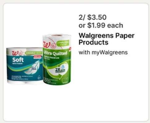 Walgreens Paper Products