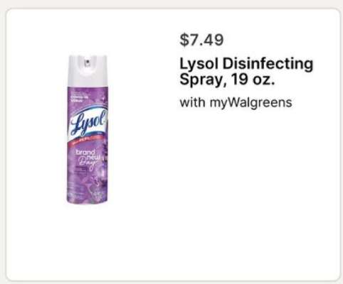 Lysol Disinfecting Spray, 19 oz.